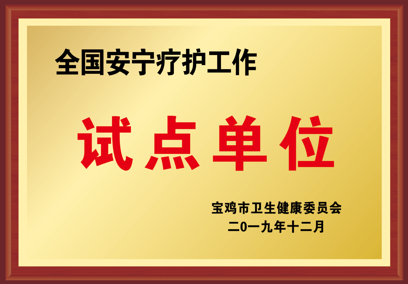 全国安宁疗护工作试点单位